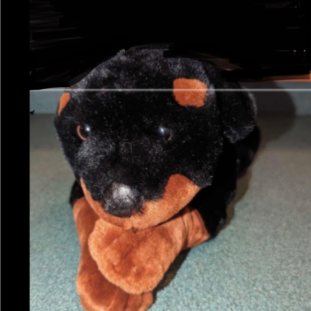 EUC Vintage Stuffed dog 14 inches. Just on shelf for show.